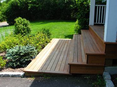 Mahogany Front Steps