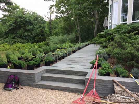 East Hampton Front Entrance Makeover