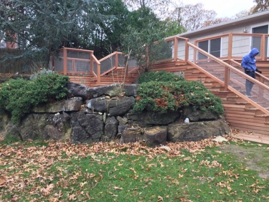 Mahogany Multi Level Deck